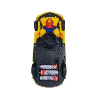 Imagem de Brinquedo Carro robot 2 em 1 Carro Vira Robô Emite Som e Luz Transformer com sensor bate e volta na cor Amarelo