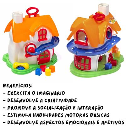 Imagem de Brinquedo Casa Com Atividades Play Time para Crianças a Partir de 10 Meses Cotiplás - 1998