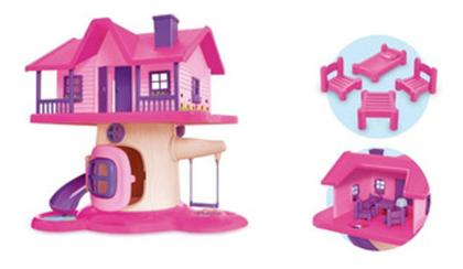 Imagem de Brinquedo Casinha Estilo Polly Bella Villa C/ Acessorios Usual