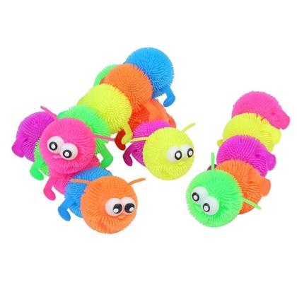 Imagem de Brinquedo Centopéia De Apertar Esticar Com Luz Anti Stress