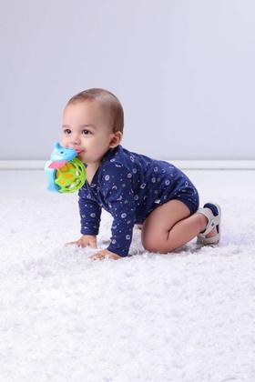 Imagem de Brinquedo/Chocalho Bichinho Mordedor Azul/Elefante- Pimpolho