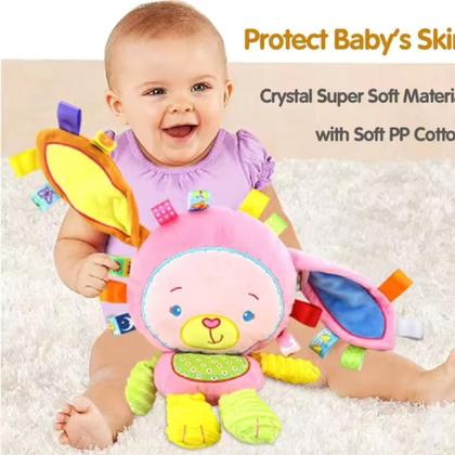 Imagem de Brinquedo Chocalho Pelúcia infantil Para bebê colorido