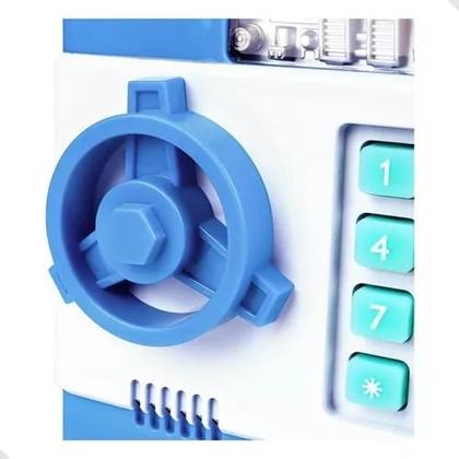 Imagem de Brinquedo Cofre Digital Senha Eletrônico Automático Moedas Notas Segredo AZ.