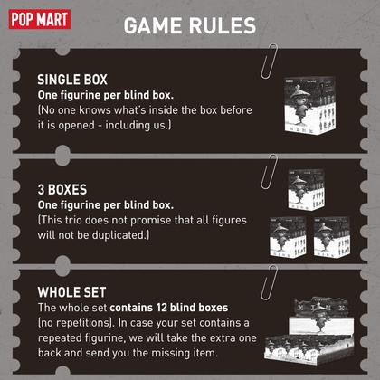 Brinquedo colecionável Blind Box Figures POP MART Hirono Mime
