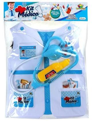 Imagem de Brinquedo Colete Meninos Kit Médico Infantil Com 2 Acessório