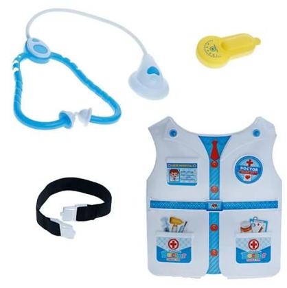 Imagem de Brinquedo Colete Meninos Kit Médico Infantil Com 2 Acessório
