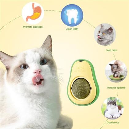 Imagem de Brinquedo com Cat Nip Para Gato Abacate Interativo Divertido - ABACATE CATNIP