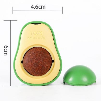 Imagem de Brinquedo com Cat Nip Para Gato Abacate Interativo Divertido - ABACATE CATNIP