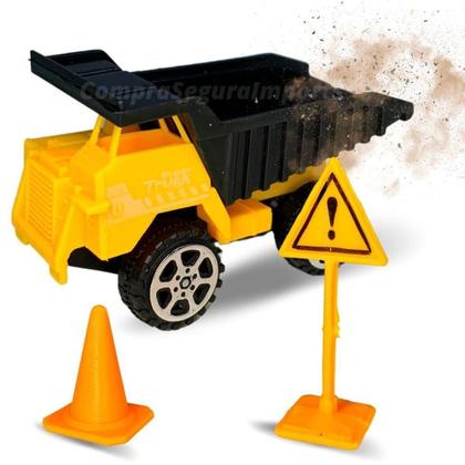 Imagem de Brinquedo Conjunto Construtor Obras Trator Escavadeira Guindaste
