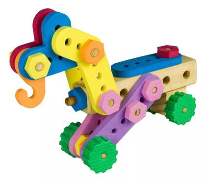 Imagem de Brinquedo Construtor Monta Brinca Desmonta 37 Pçs Bate Bumbo