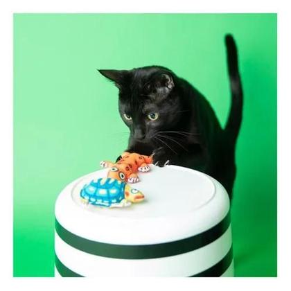 Imagem de Brinquedo Crackler com Catnip Azul para Gatos FatCat