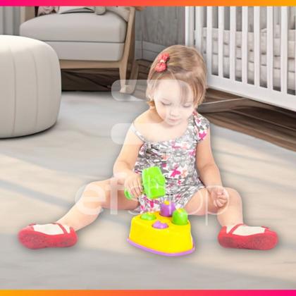 Imagem de Brinquedo Criança Infantil Bate Martelo Rata Tuff Educativo