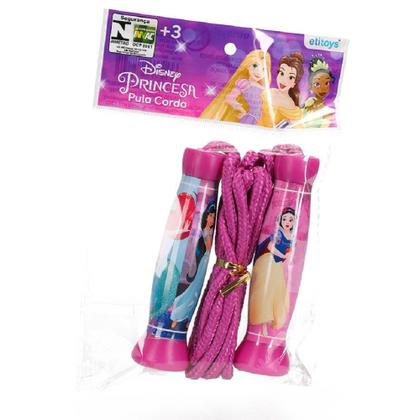 Imagem de Brinquedo Criança Infantil Pula Corda Disney Princesas 220cm