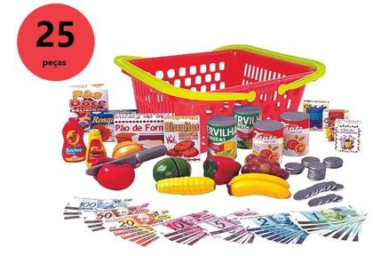 Imagem de Brinquedo Crianças Mercadinho Infantil e Caixa Registradora