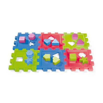 Imagem de Brinquedo Cubo de Encaixe Didático Colorido Com Blocos De Encaixar 15cm