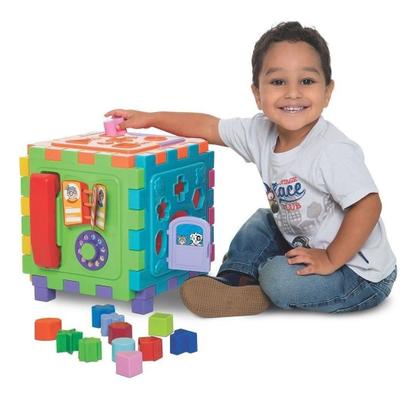 Imagem de Brinquedo Cubo Didático Grande 6 Em 1 Mercotoys 417