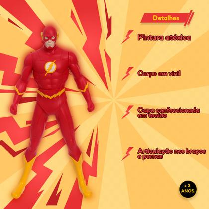 Imagem de Brinquedo DC Comics The Flash Boneco 45cm Articulado 1097