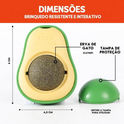 Imagem de Brinquedo De Abacate Com Catnip Para Gatos