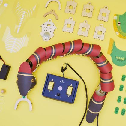 Imagem de Brinquedo de aprendizagem robótica KiwiCo Remote Controlled Snake 9+