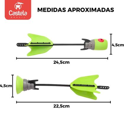 Imagem de Brinquedo de Arco e Flecha com Lança Dardos para Adolescente - Castela