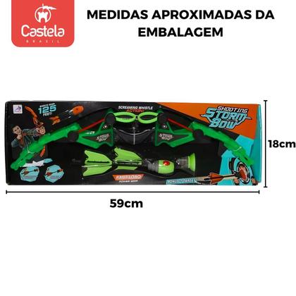Imagem de Brinquedo de Arco e Flecha com Lança Dardos para Adolescente - Castela