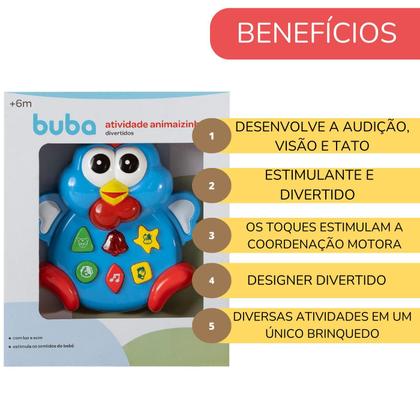 Imagem de Brinquedo De Atividade Divertidos Bebê Buba Animaizinhos