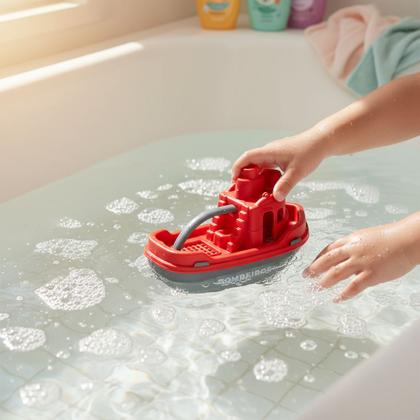 Imagem de Brinquedo De Banho Bombeiro Vermelho Água Piscina Praia