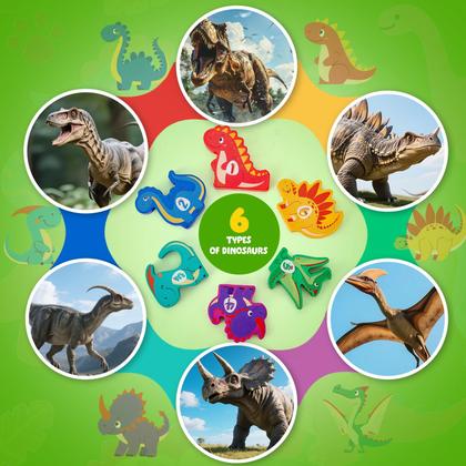 Imagem de Brinquedo de classificação e empilhamento Toyssa Wooden Dinosaur 1-3 anos