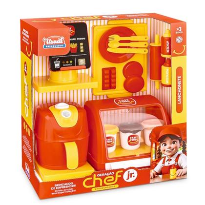 Imagem de Brinquedo de Comidinha Infantil Fast Food Monta e Desmonta Fast Food Completo