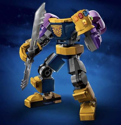 Imagem de Brinquedo de construção LEGO Marvel Mechanical Thanos Armor 76242