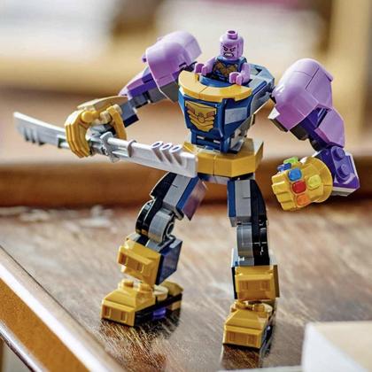 Imagem de Brinquedo de construção LEGO Marvel Mechanical Thanos Armor 76242