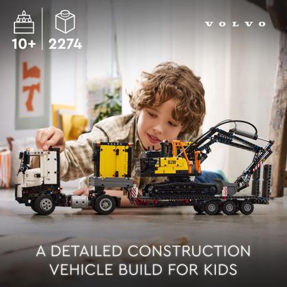 Imagem de Brinquedo de construção LEGO Technic Volvo FMX Caminhão e Escavadeira EC230