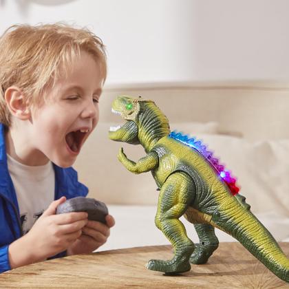Imagem de Brinquedo de dinossauro com controle remoto STEAM Life T-Rex para crianças 3-12