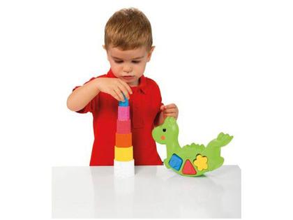 Imagem de Brinquedo de Encaixar Lino Leaning Dino Chicco