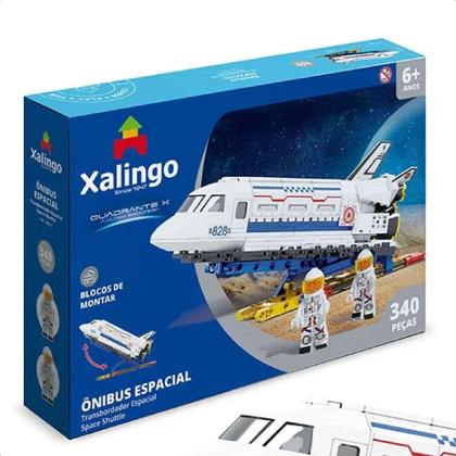 Imagem de Brinquedo De Encaixe Ônibus Espacial 340 Peças Quadrante X + De 6 Anos Educativo Xalingo - 28321