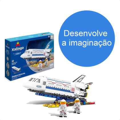 Imagem de Brinquedo De Encaixe Ônibus Espacial 340 Peças Quadrante X + De 6 Anos Educativo Xalingo - 28321