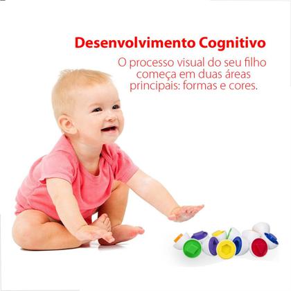 Imagem de Brinquedo de Encaixe Ovos de Formas e Cores - Polibrinq