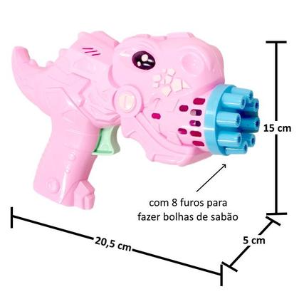 Imagem de Brinquedo de Fazer Várias Bolinhas de Sabão Rosa + 1L Refil