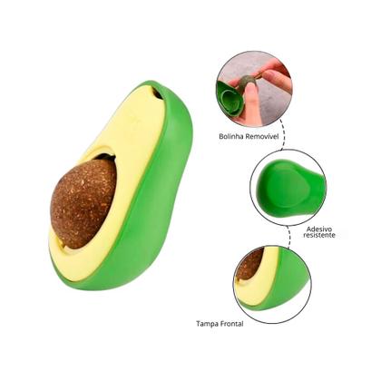 Imagem de Brinquedo de Gato Abacate Lambe Lambe com Catnip