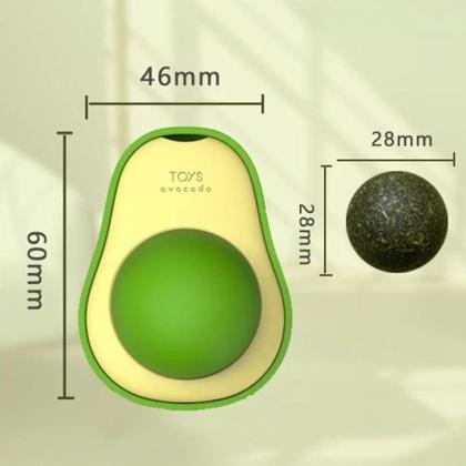 Imagem de Brinquedo de Gato Abacate Lambe Lambe com Catnip