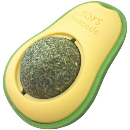 Imagem de Brinquedo de Gato Abacate Lambe Lambe Interativo com Bola Catnip Erva de Gato para Grudar na Parede