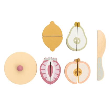 Imagem de Brinquedo De Madeira Kit Liquidificador Com Frutas Büp Baby