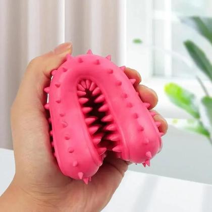 Imagem de Brinquedo de Mastigar para Pet - Formato de Osso - Borracha Macia e Resistente