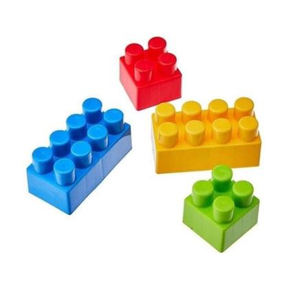 Imagem de Brinquedo de Montar Balde Carrinho de Puxar C/ 50 Peças Gulliver - 5032