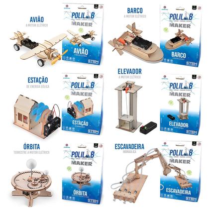Imagem de Brinquedo De Montar Científico Educativo Infantil DIY Polikab Maker - Polibrinq