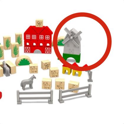 Imagem de Brinquedo de Montar Engenheiro Fazenda 70 Peças em Madeira Reflorestada e Plástico 3D Xalingo - 54610