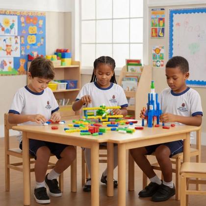 Imagem de Brinquedo de Montar Play Pinos Coloridos com Encaixes Firmes Blocos de Montar Mágicos