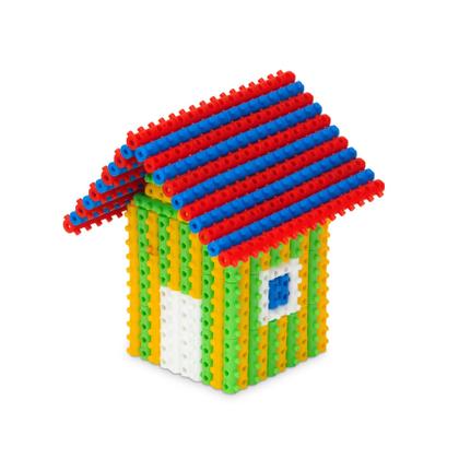 Imagem de Brinquedo de Montar Play Pinos Coloridos com Encaixes Firmes Blocos de Montar Mágicos