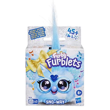 Imagem de Brinquedo de pelúcia eletrônico Furby Furblets Sno-way Holiday Edition