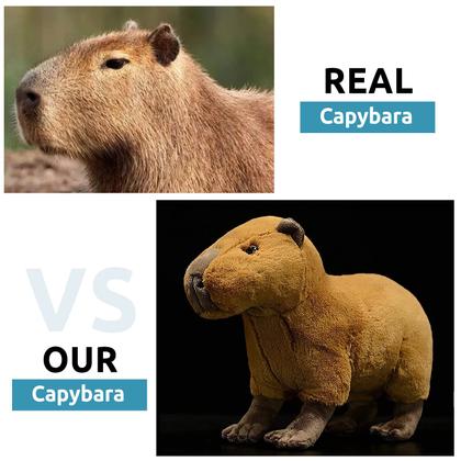 Imagem de Brinquedo de pelúcia FRANKIEZHOU Realistic Capivara 32cm para crianças